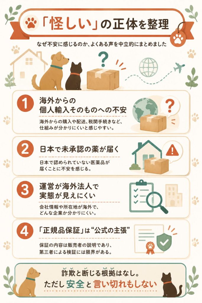 ペットくすりが怪しいと言われる理由とリスク整理