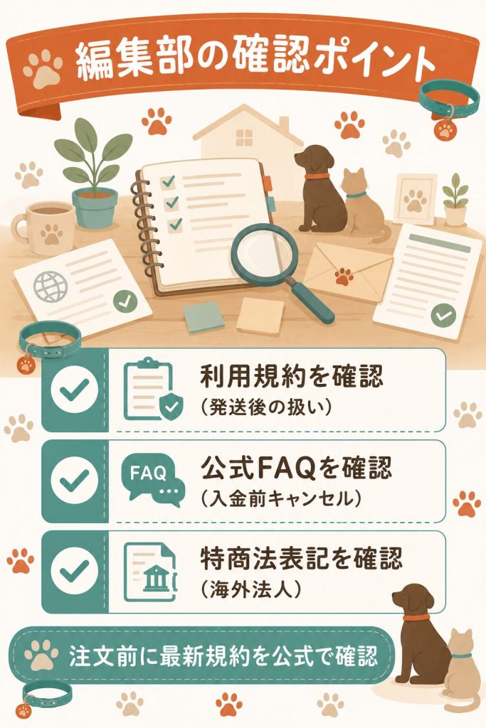 編集部の確認ポイントを整理した図解